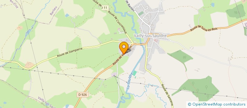 localisation de l'entreprise SCI AU PRE AU CHAT  DAMPIERRE-EN-CROT