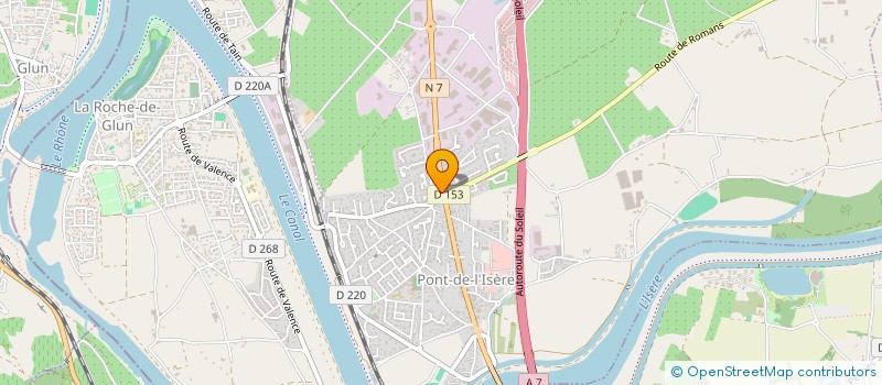 localisation de l'entreprise SCI AU PRE DU RHONE  SERVES-SUR-RHONE