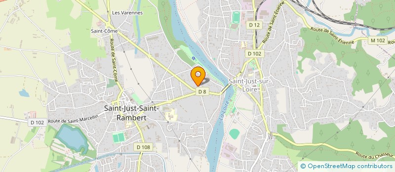 localisation de l'entreprise SCI AU PROGRES  SAINT-JUST-SAINT-RAMBERT