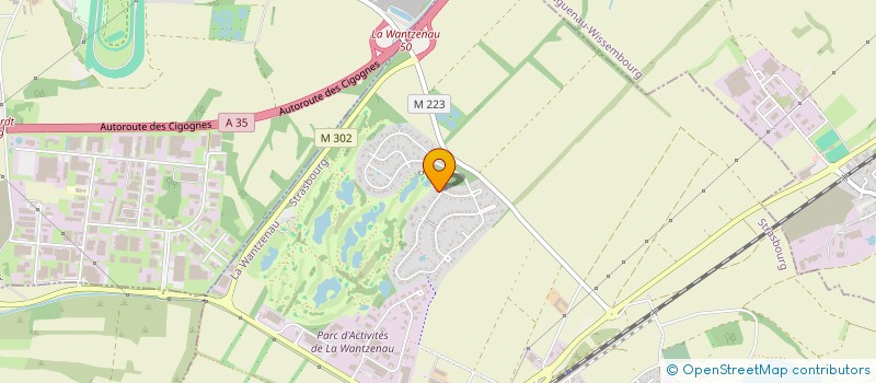 localisation de l'entreprise SCI AU QUAI DE L'ILL  LA WANTZENAU