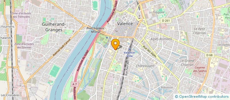localisation de l'entreprise SCI AU QUIOSKE à VALENCE