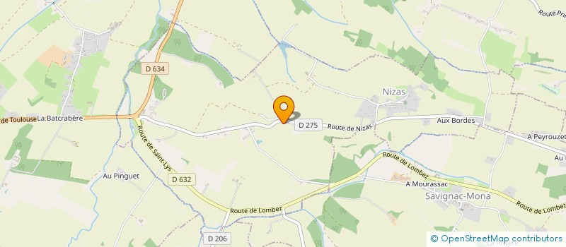 localisation de l'entreprise SCI AU ROZES  SAVIGNAC-MONA