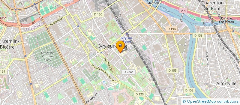 localisation de l'entreprise SCI AU SAINT JUSTE à IVRY-SUR-SEINE