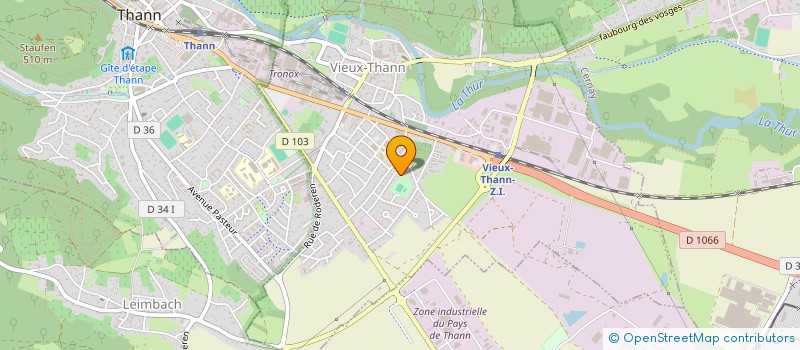 localisation de l'entreprise SCI AU SOLEIL  VIEUX-THANN