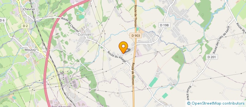 localisation de l'entreprise SCI AU SOLEIL  CORNIER