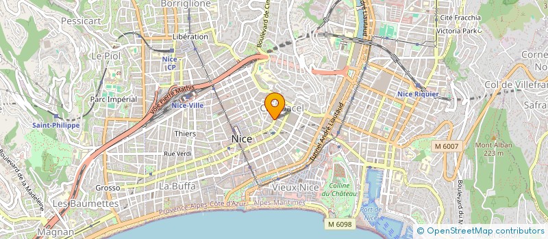 localisation de l'entreprise SCI AU SOLEIL à NICE