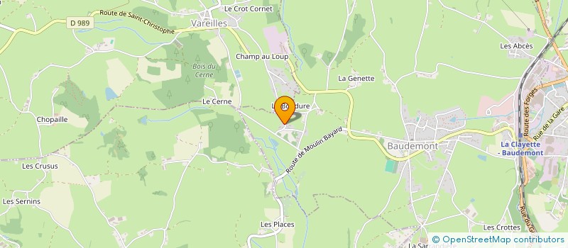 localisation de l'entreprise SCI AU SOLEIL LEVANT  BAUDEMONT