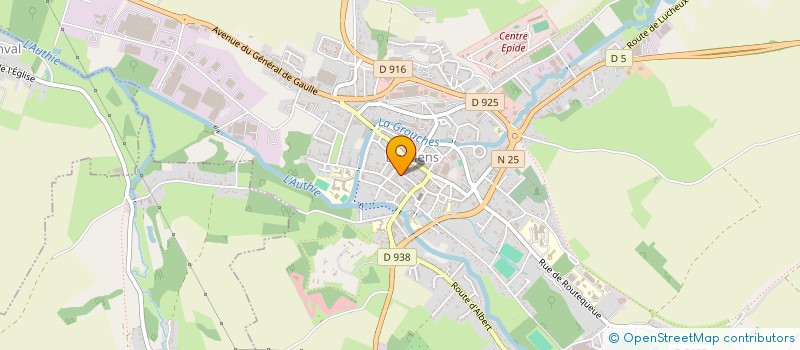 localisation de l'entreprise SCI AU-STE-FLO  DOULLENS