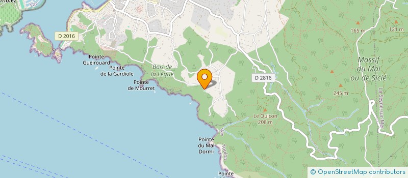 localisation de l'entreprise SCI AU SUD à SIX-FOURS-LES-PLAGES
