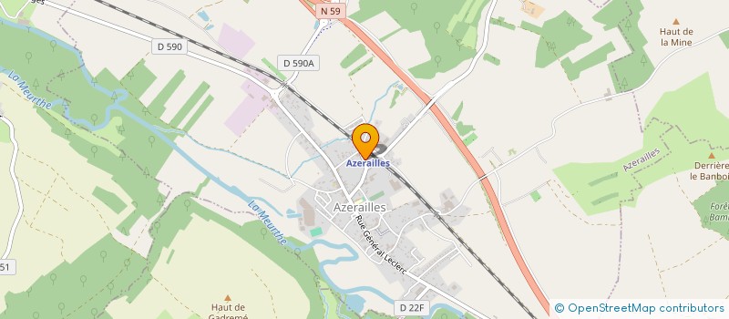 localisation de l'entreprise SCI AU TILLOT  AZERAILLES