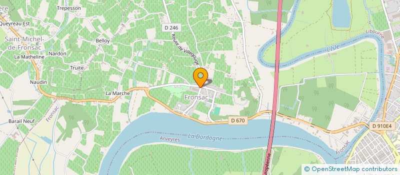 localisation de l'entreprise SCI AU TOUT VA BIEN à FRONSAC