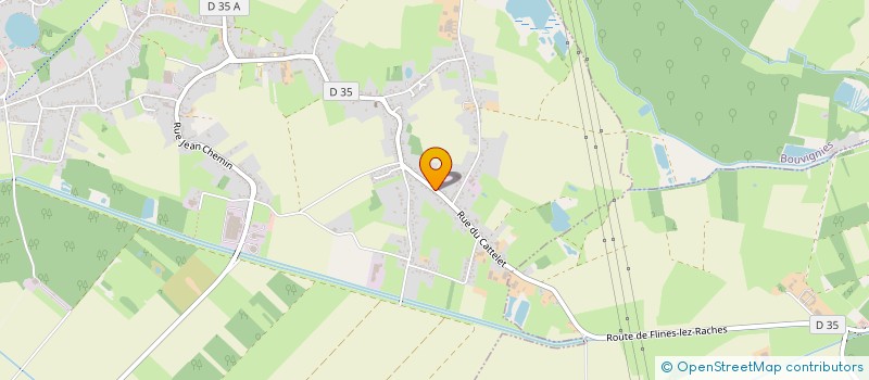 localisation de l'entreprise SCI AU VENT DU NORD  FLINES-LEZ-RACHES