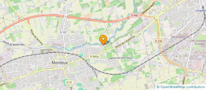 localisation de l'entreprise SCI AU VIEUX MOULIN  MONTEUX