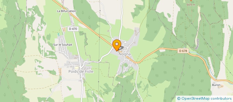 localisation de l'entreprise SCI AU VILLAGE  NOGNA