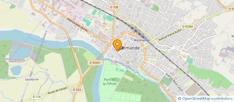 localisation de l'entreprise SCI AUBA  MARMANDE