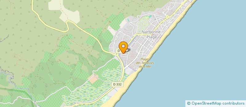 localisation de l'entreprise SCI AUBA  NARBONNE