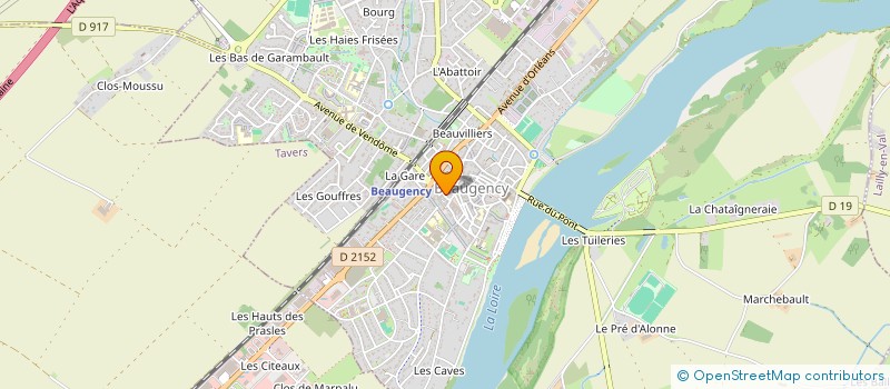 localisation de l'entreprise SCI AUBA CV  BEAUGENCY