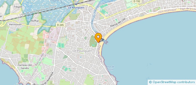 localisation de l'entreprise SCI AUBADE  LE POULIGUEN