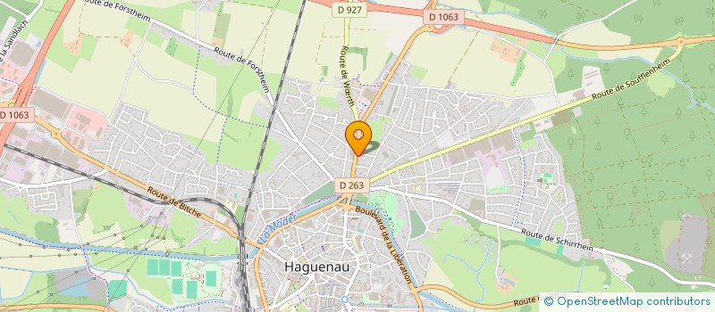 localisation de l'entreprise SCI AUBAINE  HAGUENAU