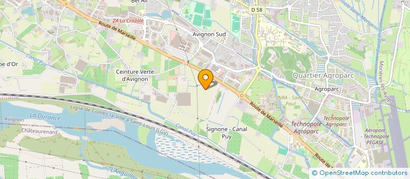 localisation de l'entreprise SCI AUBANEL  AVIGNON