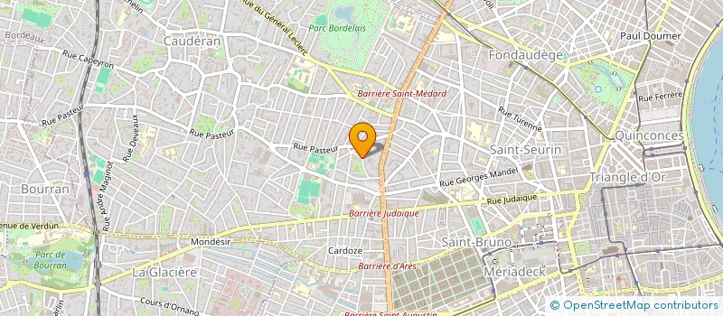 localisation de l'entreprise SCI AUBE  BORDEAUX