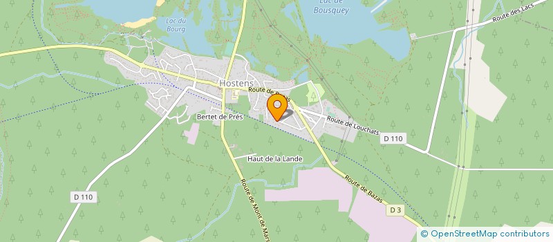 localisation de l'entreprise SCI AUBE  HOSTENS