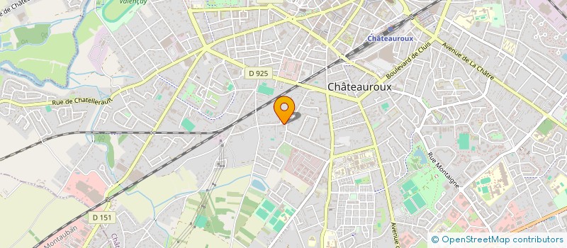 localisation de l'entreprise SCI AUBEN à CHATEAUROUX