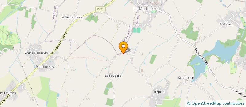 localisation de l'entreprise SCI AUBEN  GUERANDE