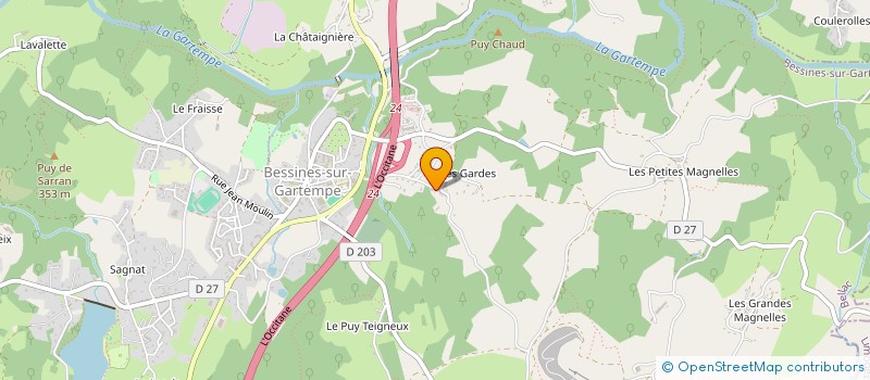 localisation de l'entreprise SCI AUBEPINE  BESSINES-SUR-GARTEMPE