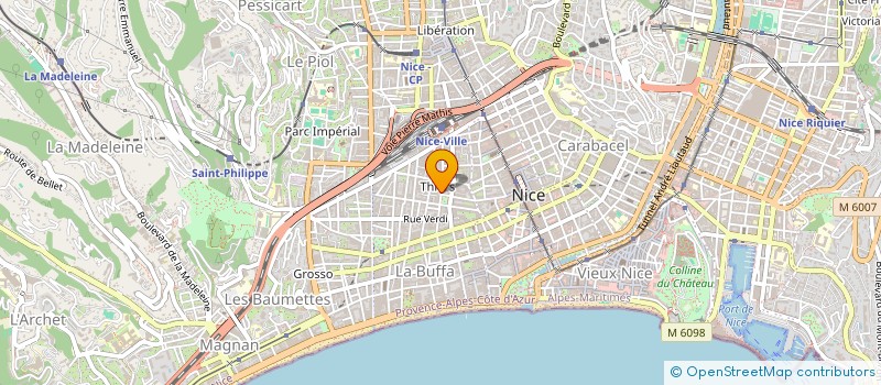 localisation de l'entreprise SCI AUBER à NICE