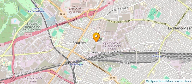 localisation de l'entreprise SCI AUBER IMMO+ à LE BOURGET