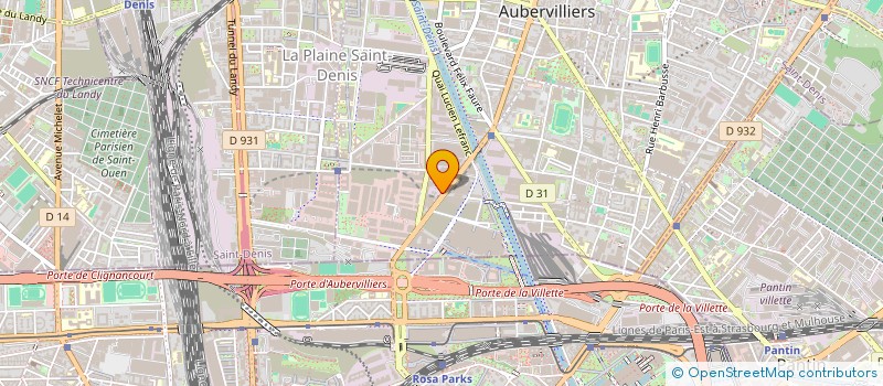 localisation de l'entreprise SCI AUBER IMMO à AUBERVILLIERS