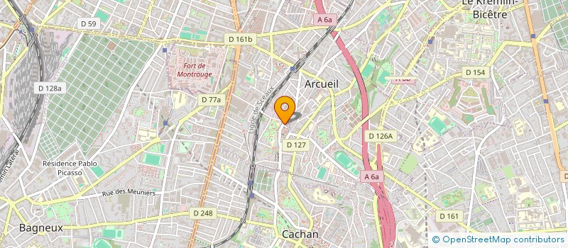 localisation de l'entreprise SCI AUBERGE BELLEVUE  ARCUEIL