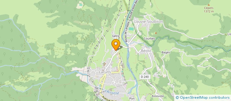 localisation de l'entreprise SCI AUBERGE DE L'AUBISQUE  LARUNS