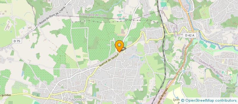 localisation de l'entreprise SCI AUBERGE DES AQUEDUCS  CHAPONOST