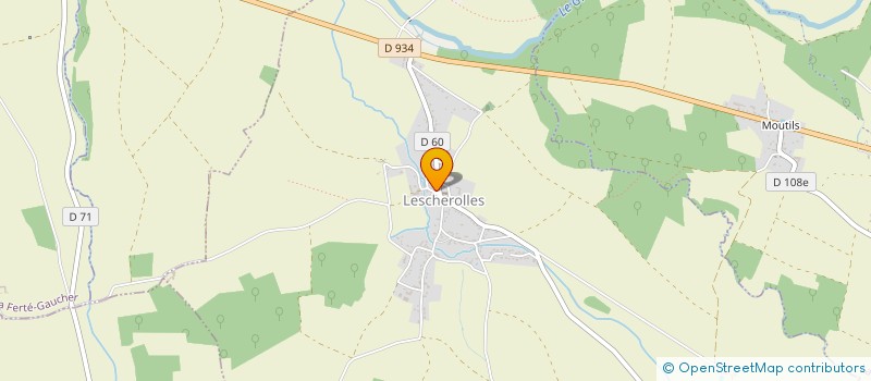 localisation de l'entreprise SCI AUBERGE DES LYS  LESCHEROLLES