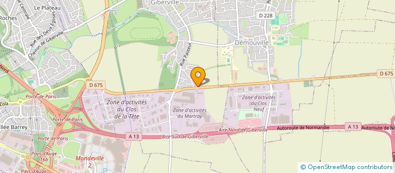 localisation de l'entreprise SCI AUBERGE DES PEUPLIERS à GIBERVILLE