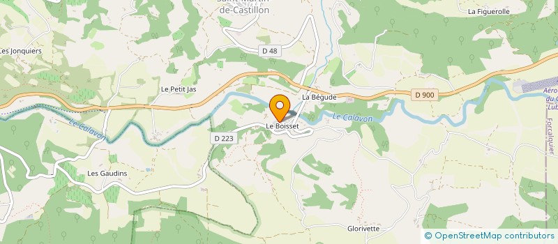 localisation de l'entreprise SCI AUBERGE DU BOISSET  SAINT-MARTIN-DE-CASTILLON