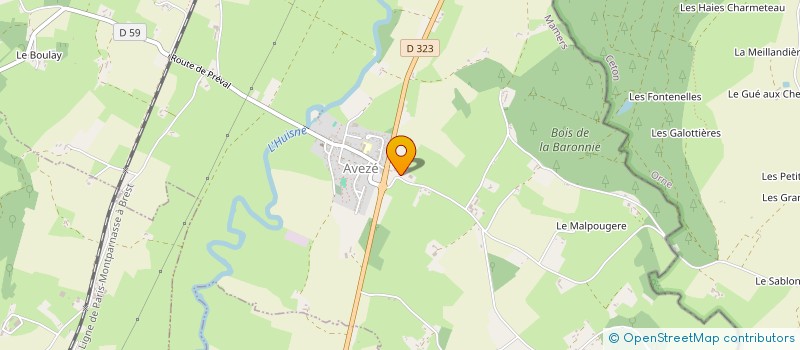 localisation de l'entreprise SCI AUBERGE DU CHEVAL BLANC  AVEZE