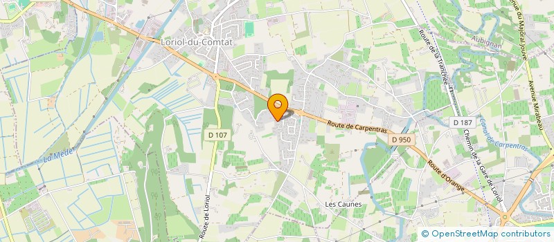 localisation de l'entreprise SCI AUBERGE INN  LORIOL-DU-COMTAT