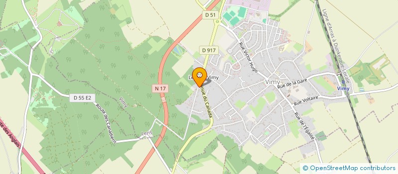 localisation de l'entreprise SCI AUBERT  VIMY