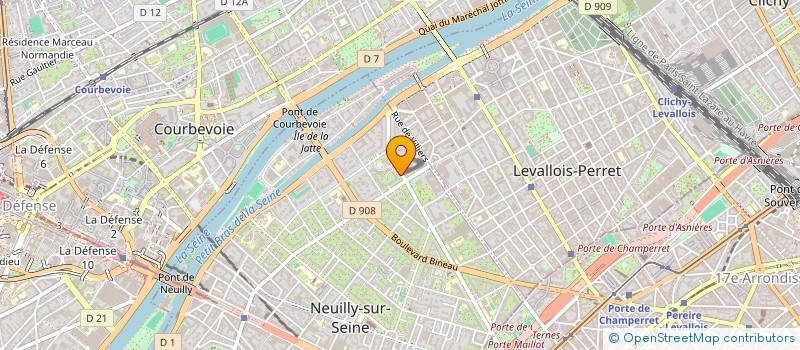 localisation de l'entreprise SCI AUBERT à NEUILLY-SUR-SEINE