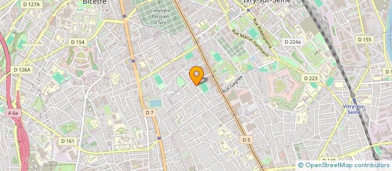 localisation de l'entreprise SCI AUBERT 57 à VITRY-SUR-SEINE