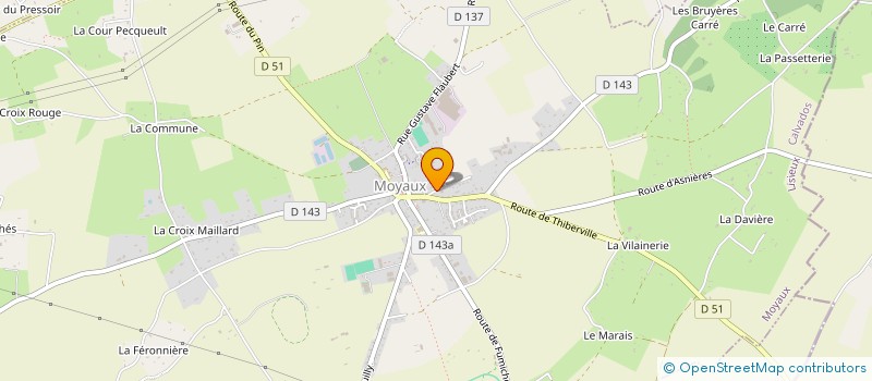 localisation de l'entreprise SCI AUBERT-CASTAIGNE  MOYAUX