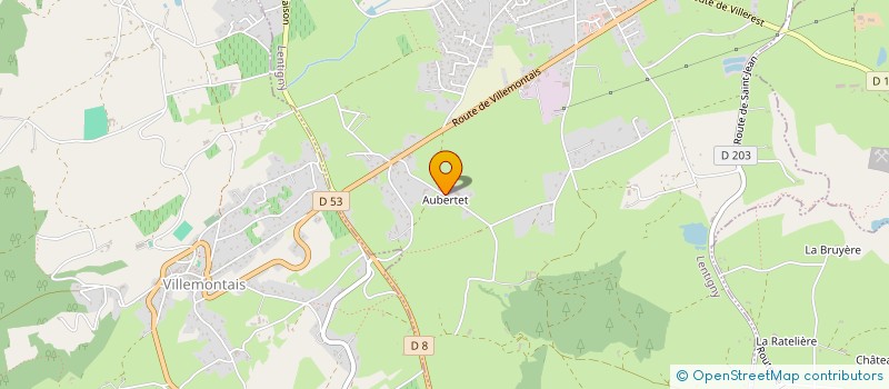 localisation de l'entreprise SCI AUBERTET  LENTIGNY