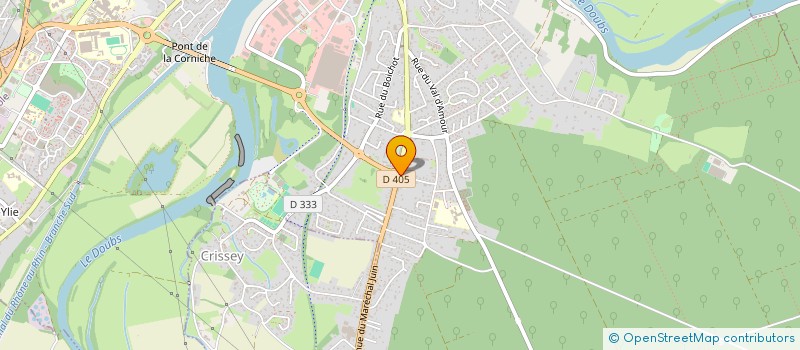 localisation de l'entreprise SCI AUBERTIN à DOLE