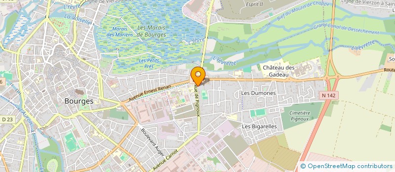 localisation de l'entreprise SCI AUBIN  BOURGES