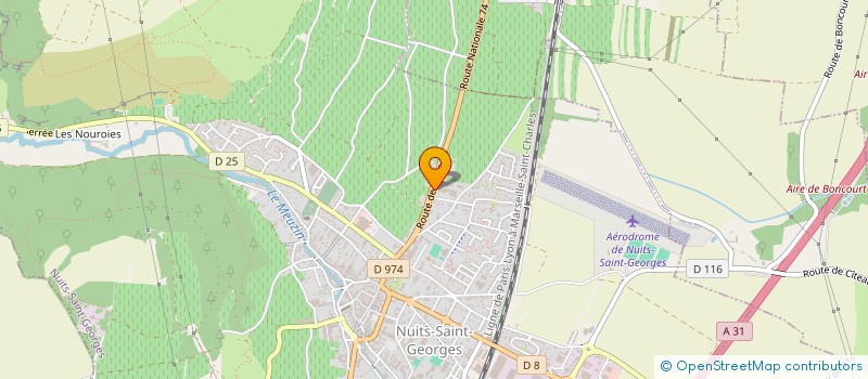 localisation de l'entreprise SCI AUBIN PERE ET FILS à NUITS-SAINT-GEORGES