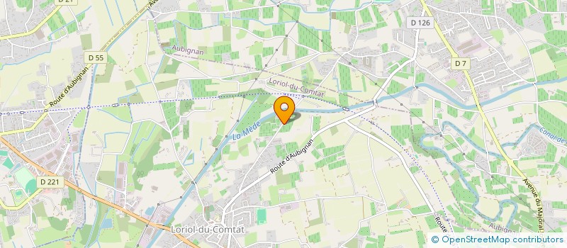localisation de l'entreprise SCI AUBINAIS  LORIOL-DU-COMTAT