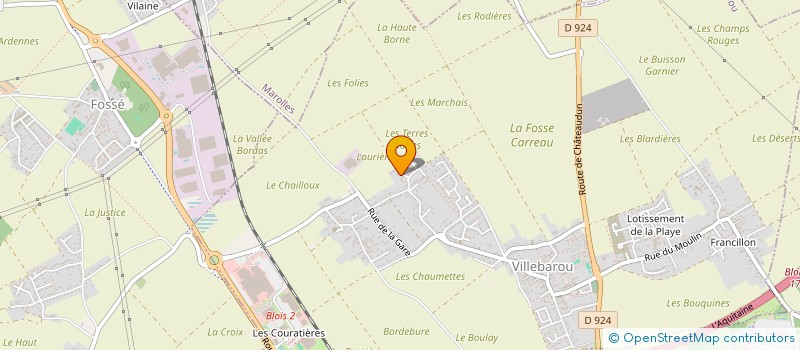 localisation de l'entreprise SCI AUBINEAU  VILLEBAROU